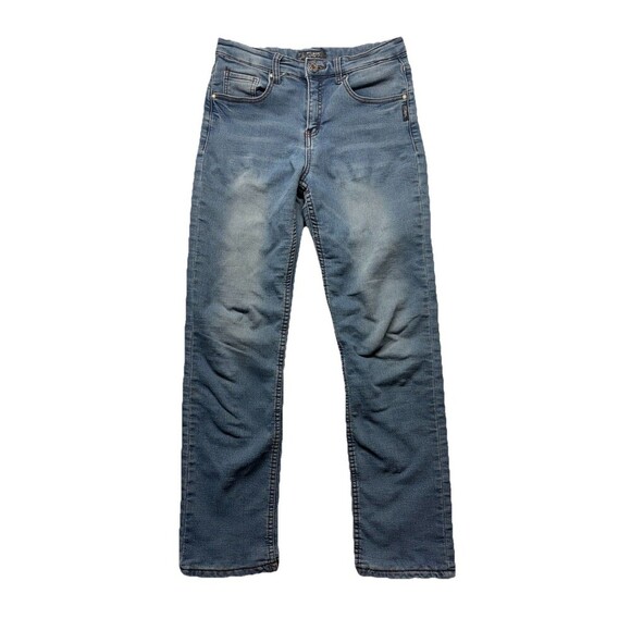 Silver Jeans Benny Juniors Size 16 Light Blue Wash Stretch Distressed Straight - Picture 1 of 7